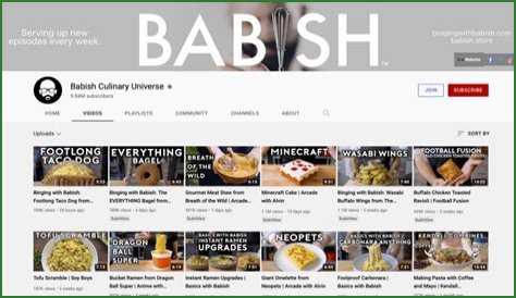 Babish Culinary Universe net worth, income and estimated earnings of Youtuber channel